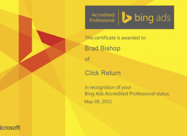 Bing Exam Certificate Click Return