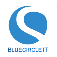 SEO PPC Click Return Blue Circle IT Logo