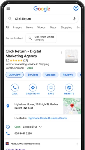 Google My Business Course Click Return