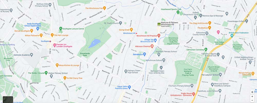 Winchmore Hill Area Map Relocation Homes