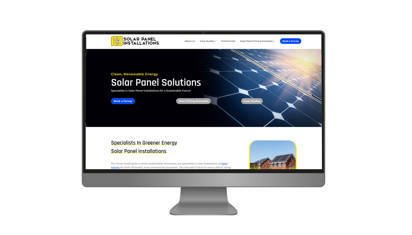 Website Design & Build A&D Solar