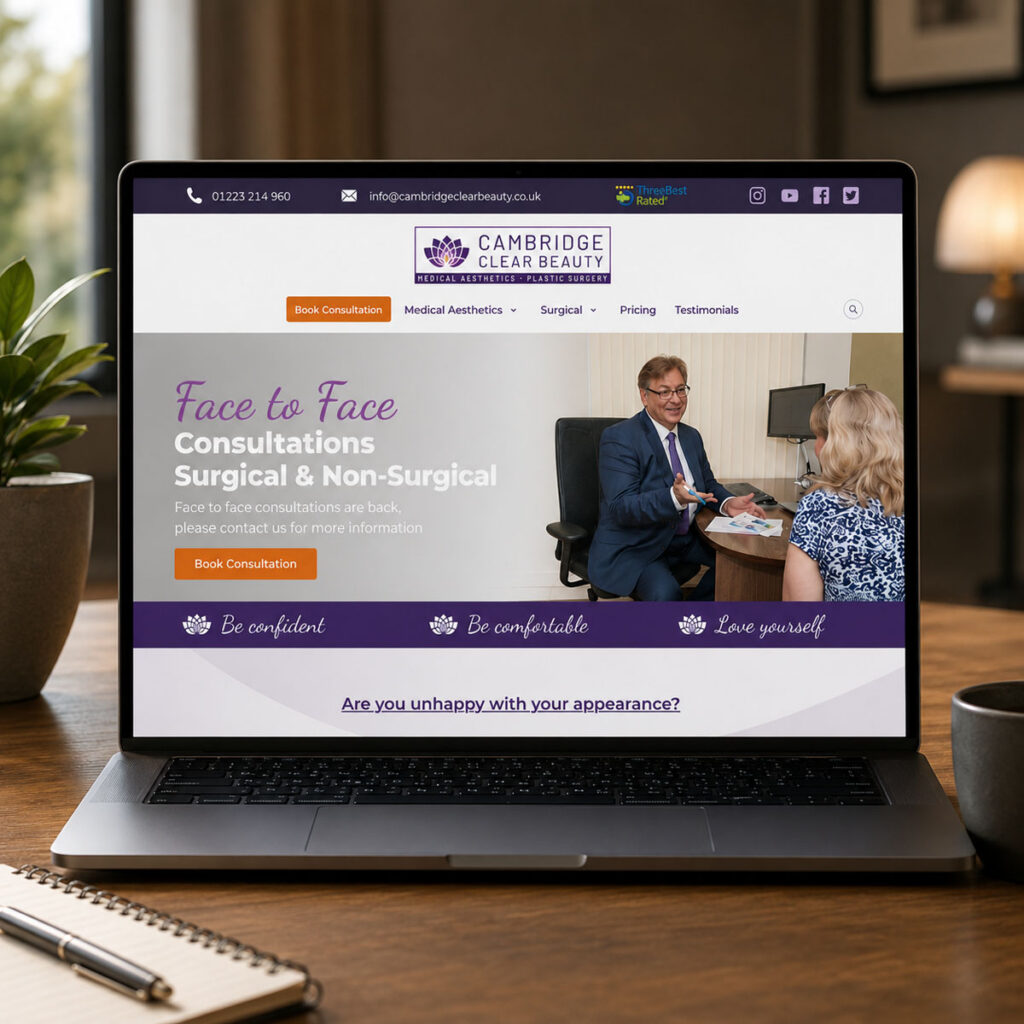 plastic surgery website design and build