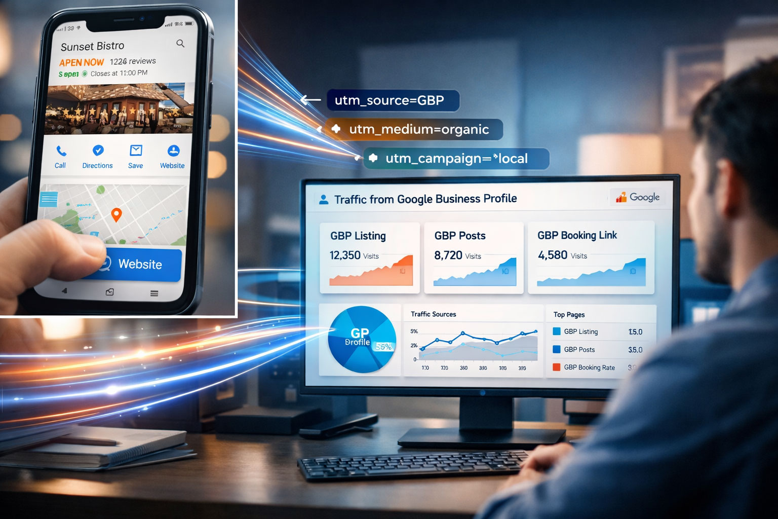 Mastering Google Business Profile UTM Tracking in GA4
