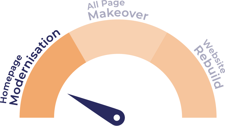 Homepage Modernisation graphic