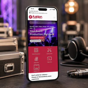 Fusion Sound & Light – Website Design & Build